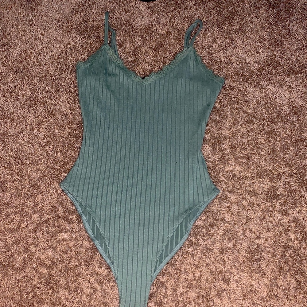 olive green body suit